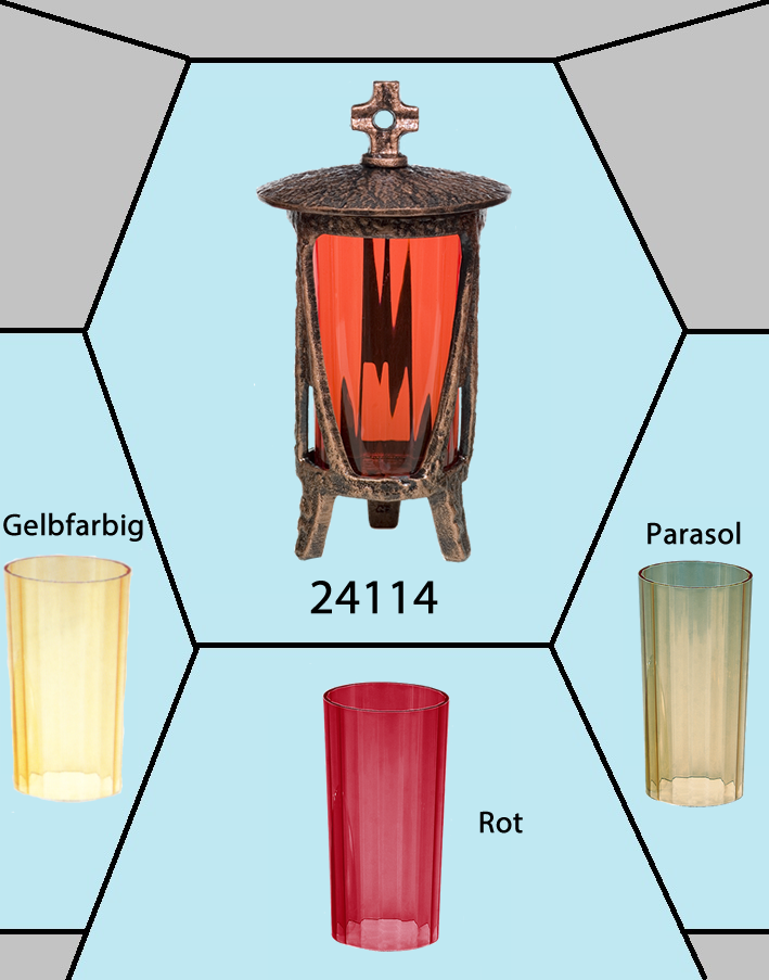 Moll Grableuchte Kupferoptik 24114 Rot